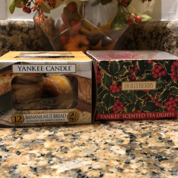 Yankee candle scented tea light candles